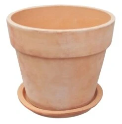 Potte Sutton Med Fat - Ø34 Cm, Terrakotta