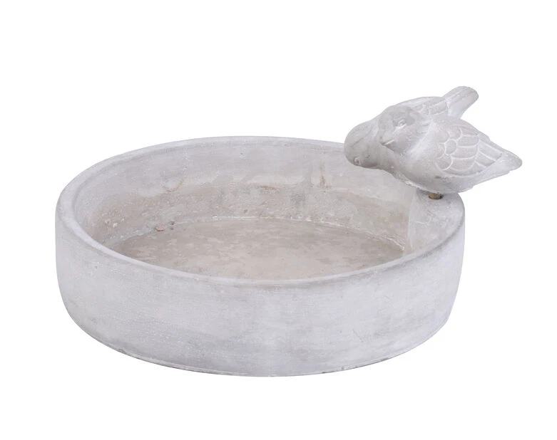 Fuglebad - Lengde 23 Cm, GrÄ