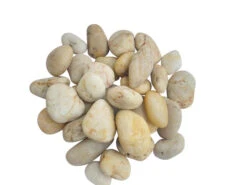 Dekorstein Polert Sjøstein 40-60mm - 10 Kg, Flerfarget