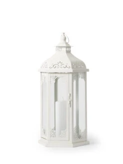 Lanterne Lisa - Høyde 55 Cm, Hvit