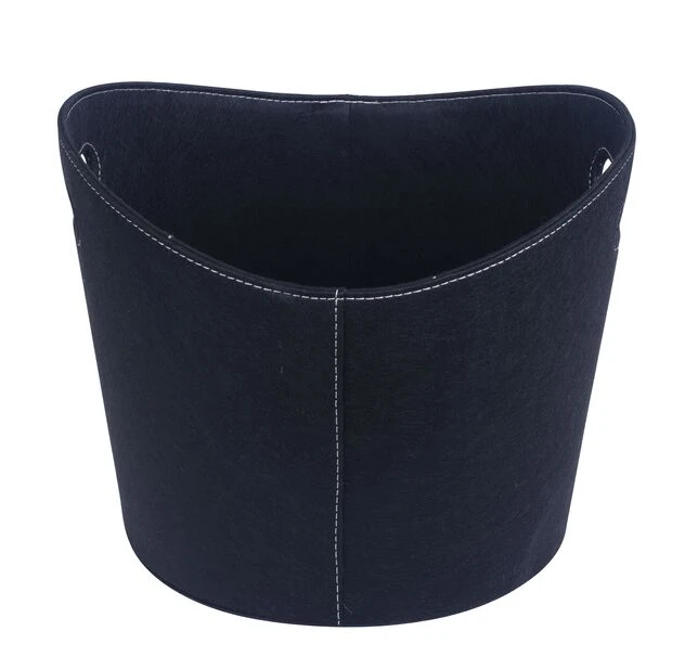 Vedkurv - Høyde 31 Cm, Svart