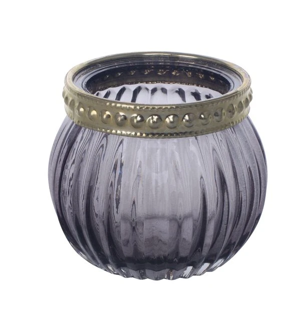 Telysholder Sigrid - Ø6 Cm, Grå