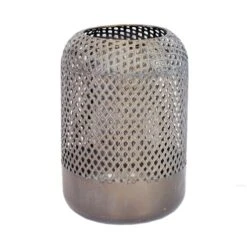 Lykt Melvin - Høyde 26 Cm, Grå