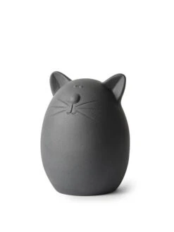 Pyntekatt - Høyde 24 Cm, Grå