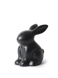 Sementkanin - Høyde 20 Cm, Svart
