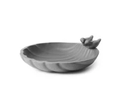 Fuglebad - Høyde 13 Cm, Grå