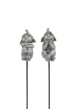 Dekorasjonspinne Nisse Hugo - Høyde 29 Cm, Grå