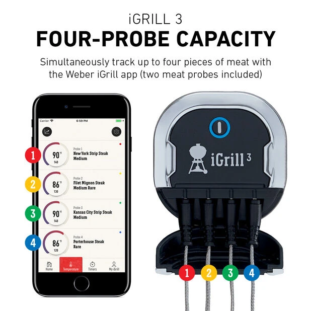 Termometer Weber IGrill 3 - Svart - Bilde 2