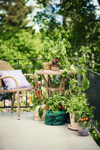 Potte Kelly Med Fat - Ø30 Cm, Grå - Bilde 2