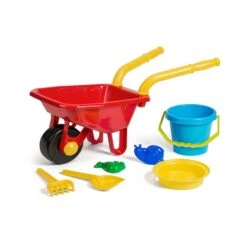 Strandset Med Trillebår - Flerfarget