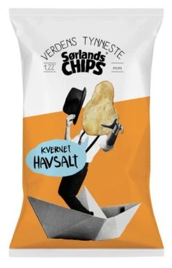 Sørlandschips Verdens Tynneste Kvernet Havsalt - Flerfarget