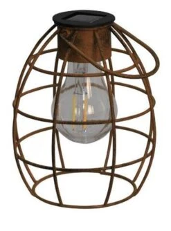 LuxForm Solscellelykt Duisburg - Høyde 16 Cm, Brun