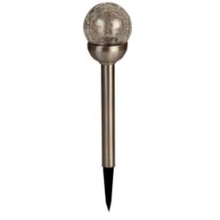 LuxForm Solcelledrevet Lysarmatur Conga - Høyde 39 Cm, Sølv