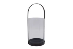 Lykt Til Kubbelys - Høyde 28 Cm, Svart