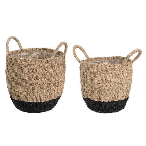 Kurv I Sjøgress Isak. - Ø26 Cm, Flerfarget - Bilde 2