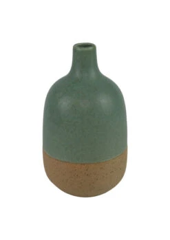 Vase Selma - Høyde 17 Cm, Grønn