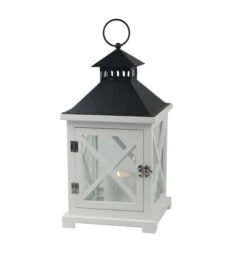 Lyslykt Samuel - Høyde 39.5 Cm, Hvit