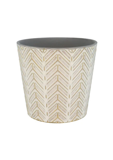 Potte Melina - Ø14 Cm, Hvit