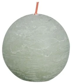 Bolsius Rundt Lys Rustikk - Ø8 Cm, Grønn