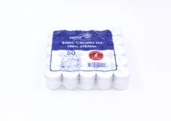 Varmelys Stearin - 50 Pk, Hvit