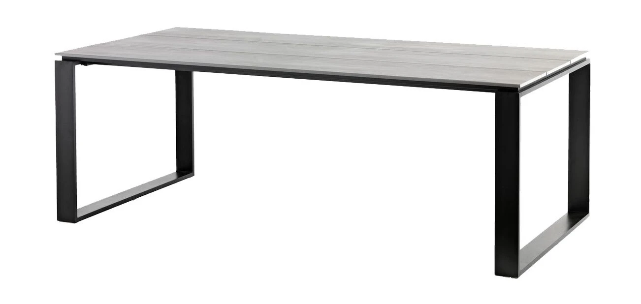 Spisebord Almeria - Lengde 210 Cm, Svart