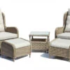 Reclinerstoler Med Bord Nantes - 2 Sitteplatser, Beige
