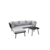Loungesett Firenze - 3 Sitteplatser, Grå