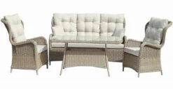 Loungesett Nantes - 5 Sitteplatser, Beige