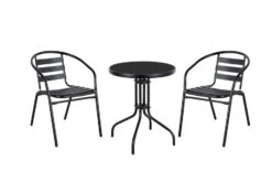 Kafésett Sofia - 2 Sitteplatser, Svart