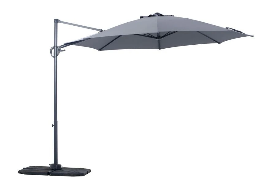 Parasoll Roma - Ø300 Cm, Grå