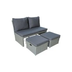 Balkongsofa Hannover - 2 Sitteplatser, Grå