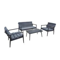 Sofagruppe Lagos - 4 Sitteplatser, Grå