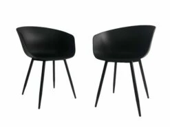 Stol Udine - 2 Pk, Svart