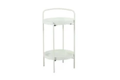 Sidebord Bell - Ø39 Cm, Hvit