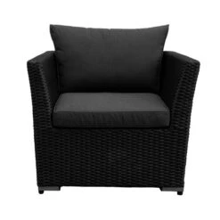 Loungestol Caracas - Lengde 80 Cm, Svart