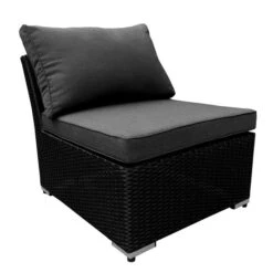 Midtmodul Loungesett Caracas - Lengde 80 Cm, Svart
