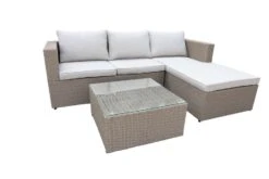 Loungesett Sisteron - 3 Sitteplatser, Beige