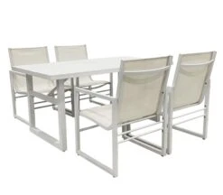 Spisegruppe Opera - 4 Sitteplatser, Hvit