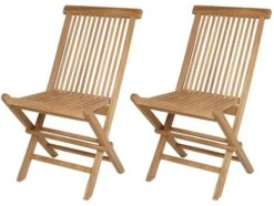 Stol Teak - 2 Pk, Tre
