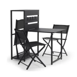 Balkongsett Covo - 3 Sitteplatser, Svart