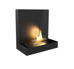 Vegghengt Peis Piano Halvor Bakke TenderFlame - Svart