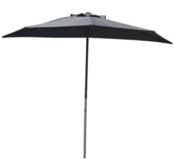 Balkongparasoll Anizo - Ø100 Cm, Grå