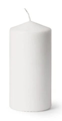 Blokklys - Høyde 14 Cm, Hvit