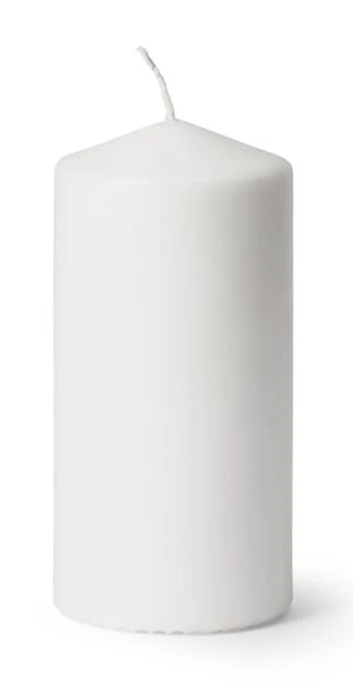 Blokklys - Høyde 14 Cm, Hvit