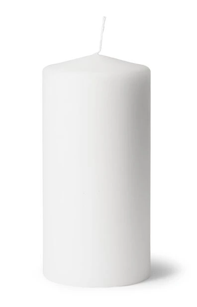 Blokklys - Høyde 20 Cm, Hvit