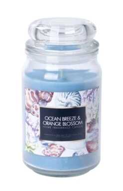 Duftlys Ocean Breeze - Høyde 18 Cm, Blå