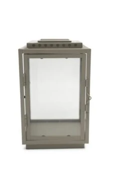 Lykt Canus - Høyde 23 Cm, Grå