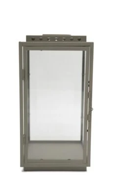 Lykt Canus - Høyde 33 Cm, Grå