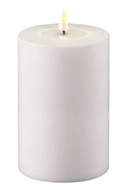 Kubbelys Deluxe LED Utendørs - Høyde 15 Cm, Hvit