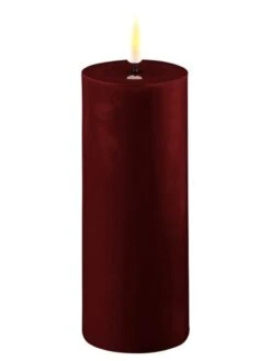 Kubbelys LED - Høyde 12.5 Cm, Burgunder